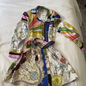 never worn printed zara dress!